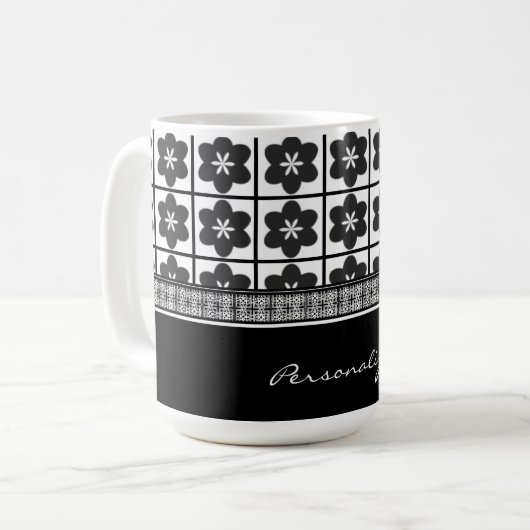 Unendliche Onyx Bloom-Tasse Kaffeetasse (Vorderseite Links)