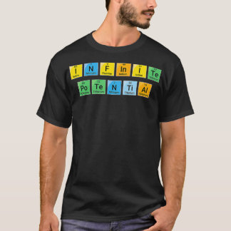 Unendliche potenzielle Motivierend Periodic Table T-Shirt