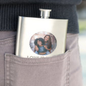 Unendliche Rainbow-Liebe Symbol Benutzerdefinierte Flachmann (Beispiel)