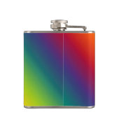 Unendliche Rainbow-Liebe Symbol Benutzerdefinierte Flachmann (Rückseite)