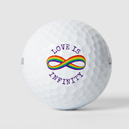Unendliche Rainbow-Liebe Symbol Benutzerdefinierte Golfball