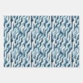 Unendliche Reflektionen: 3D Mirror World Design Geschenkpapier Set (Vorderseite 3)