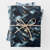 Unendliche Reflektionen: 3D Mirror World Design Geschenkpapier Set (Beispiel)