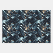 Unendliche Reflektionen: 3D Mirror World Design Geschenkpapier Set (Vorderseite)