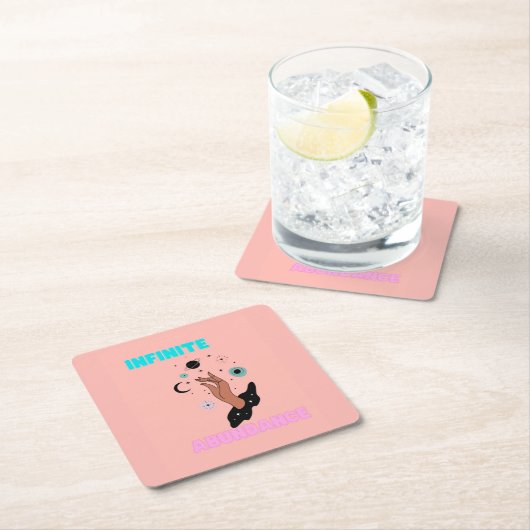 Unendliche Runde Rechteckiger Pappuntersetzer (Vor Ort)