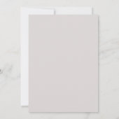 Unendliche Sign Monogram Blush Pink Gray Hochzeit Einladung (Rückseite)