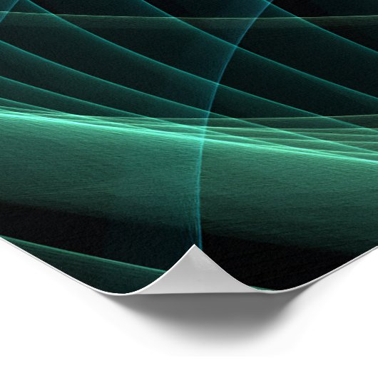 Unendliche Spiralen Poster (Ecke)