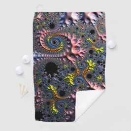 Unendliche Spiralenreiche Golfhandtuch