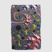 Unendliche Spiralenreiche Golfhandtuch (Vorderseite)