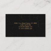 Unendliche Symbolfeder - Gold- und Tintenpasten Visitenkarte (Rückseite)