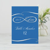 Unendliche Symbolsignalisierung unendliche Liebe T Einladung (Stehend Vorderseite)