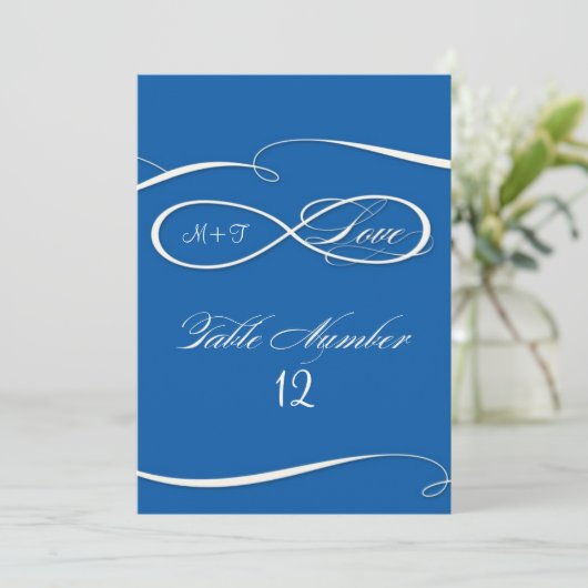 Unendliche Symbolsignalisierung unendliche Liebe T Einladung (Stehend Vorderseite)