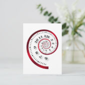Unendliche Uhr Postkarte (Stehend Vorderseite)