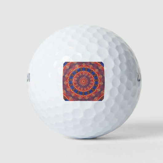 Unendliche Vielfalt Mandala Golfball (Vorderseite)