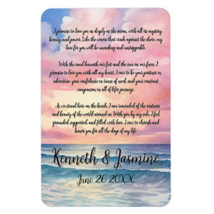 Unendliche Vows am Meer Magnet