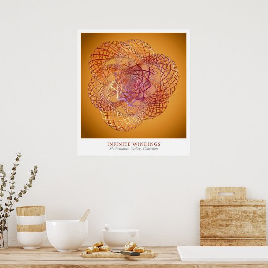 Unendliche Wicklungen Poster (Küche)