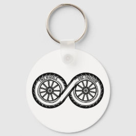 Unendliche Zwei-Rad-Freiheit Schlüsselanhänger