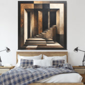 Unendlicher Abstieg Leinwanddruck (Insitu (Schlafzimmer))