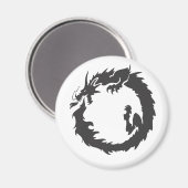 Unendlicher Drache Magnet (Vorderseite/Rückseite)