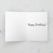 Unendlicher Dragonfly mit Rose "Happy Birthday" Karte (Innenseite)