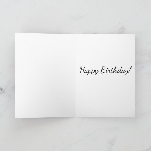 Unendlicher Dragonfly mit Rose "Happy Birthday" Karte (Innenseite)