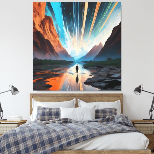 Unendlicher Horizont Leinwanddruck (Insitu (Schlafzimmer))