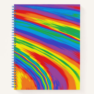 Unendlicher Regenbogen Notizblock