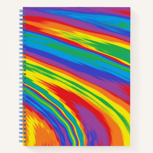 Unendlicher Regenbogen Notizblock (Vorderseite)