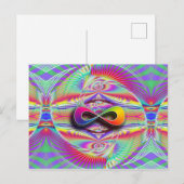 Unendlicher Regenbogen Postkarte (Vorne/Hinten)