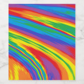 Unendlicher Regenbogen Weinetikett (Einzelnes Label)