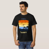 unendlicher Sommer: Vintager Sonnenuntergang beim  T-Shirt (Vorne ganz)