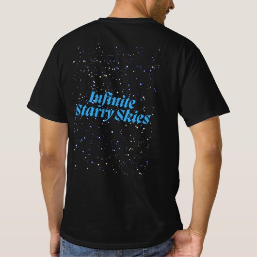 Unendlicher Sternenhimmel T-Shirt (Rückseite)