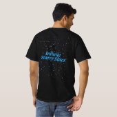 Unendlicher Sternenhimmel T-Shirt (Schwarz voll)