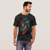 Unendlicher Vortex | Abstrakte Flow-T-Shirt T-Shirt (Vorne ganz)