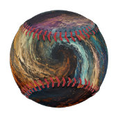 Unendlicher Wirbel | Abstrakt Baseball (Vorderseite)