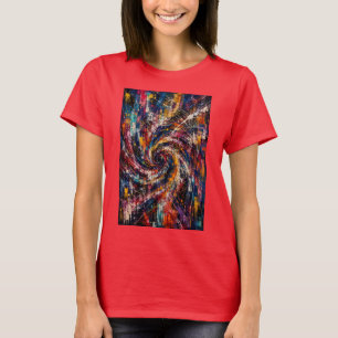 Unendliches Chaos   Abstrakter Wirbel T-Shirt