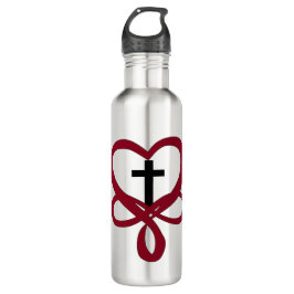 Unendliches Christliches Kreuz Edelstahlflasche