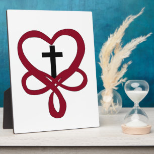 Unendliches Christliches Kreuz Fotoplatte