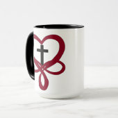 Unendliches Christliches Kreuz Tasse (Vorderseite Links)