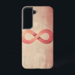 Unendliches Friedenssymbol Phone Case Samsung Galaxy Hülle<br><div class="desc">Das Unendlichkeitssymbol schwebt sanft vor einem warmen Hintergrund und repräsentiert endlose Ruhe,  Liebe und innere Harmonie.</div>