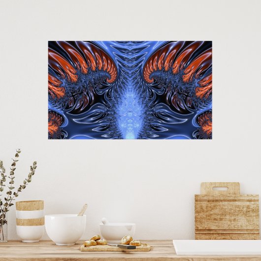 Unendliches Glas Poster (Küche)