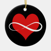 Unendliches Herz Keramik Ornament (Vorne)