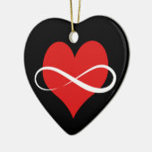Unendliches Herz Keramikornament (Links)