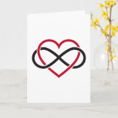 Unendliches Herz, nie endende Liebe Karte (Gelbe Blume)