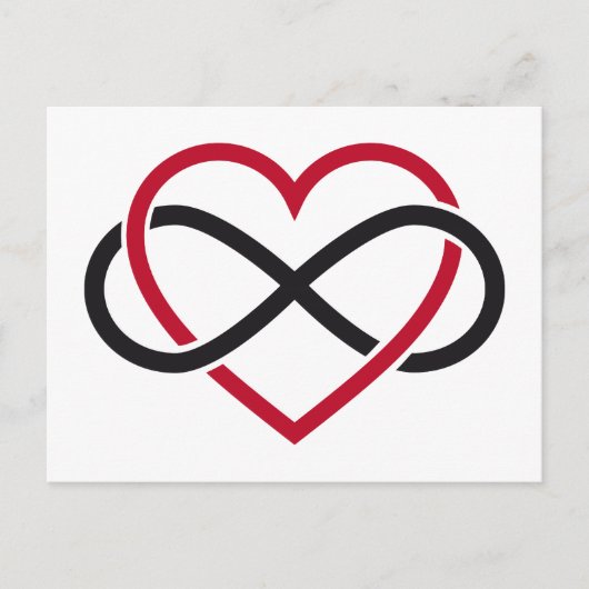 Unendliches Herz, nie endende Liebe Postkarte (Vorderseite)