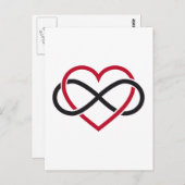 Unendliches Herz, nie endende Liebe Postkarte (Vorne/Hinten)