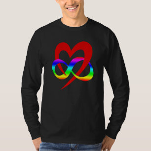 Unendliches Herz Polyamory Symbol Lgbt Csd T-Shirt