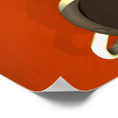 Unendliches Kaffeeposter Poster (Ecke)