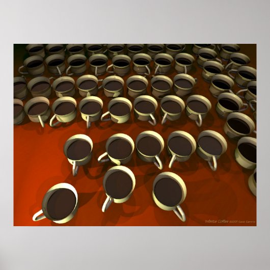 Unendliches Kaffeeposter Poster (Vorne)