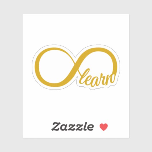 Unendliches Lernen Aufkleber (Blatt)